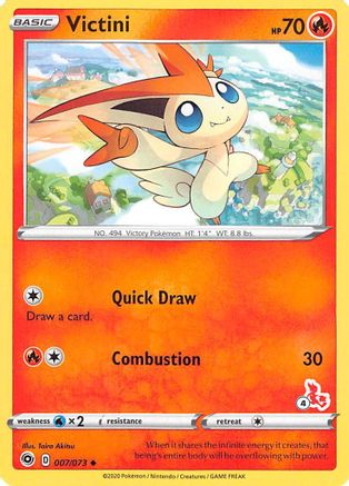 Victini - 007/073 (#4 Cinderace Stamped) 7 -