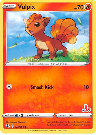 Vulpix - 029/264 (#18 Cinderace Stamped) 29 -