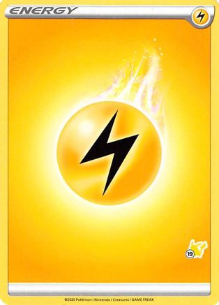 Lightning Energy (#19 Pikachu Stamped) -