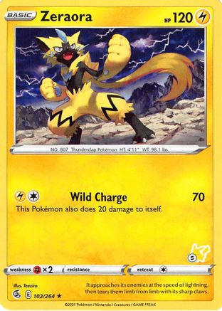 Zeraora - 102/264 (#5 Pikachu Stamped) 102 -