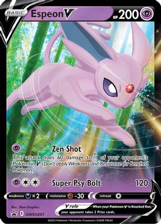 Espeon V - SWSH201 SWSH201/307 - Holofoil