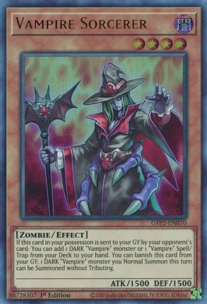 Vampire Sorcerer (GFP2-EN070) - Ghosts From the Past: The 2nd Haunting 1st Edition