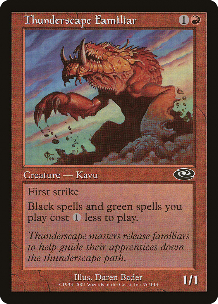 Thunderscape Familiar (PLS-076) -  Foil