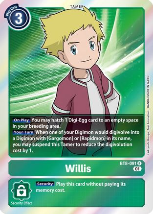 Willis (BT8-091) - New Awakening Foil