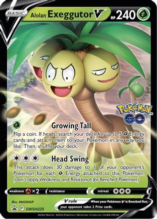 Alolan Exeggutor V - SWSH225 SWSH225/307 - Holofoil