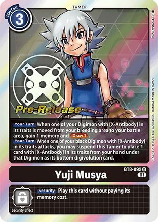 Yuji Musya (BT8-092) - New Awakening Pre-Release Cards Foil