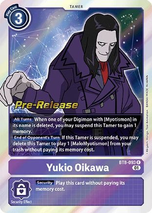 Yukio Oikawa (BT8-093) - New Awakening Pre-Release Cards Foil