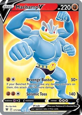 Machamp V (Full Art) 171/189 - Holofoil