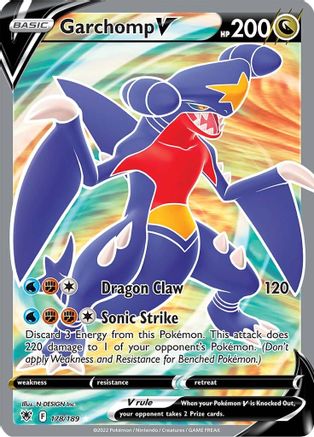 Garchomp V (Full Art) 178/189 - Holofoil