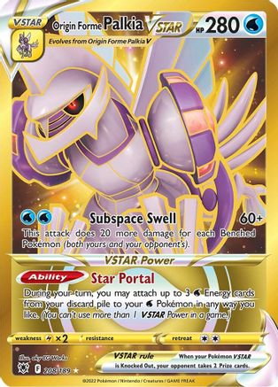 Origin Forme Palkia VSTAR (Secret) (208) 208/189 - Holofoil