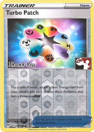 Turbo Patch - 172/189 (Pokemon League) [Thank You] 172 - Reverse Holofoil