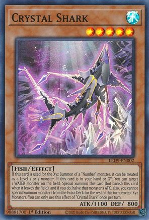 Crystal Shark (LED9-EN002) - Legendary Duelists: Duels From the Deep 1st Edition