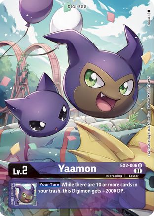 Yaamon (Alternate Art) (EX2-006) - Digital Hazard Foil