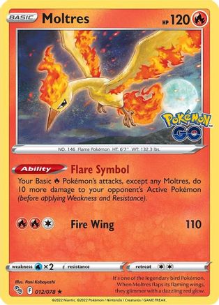 Moltres 12/78 - Reverse Holofoil