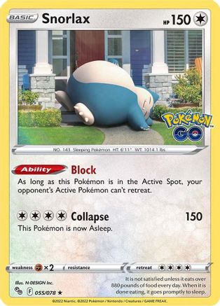 Snorlax 55/78 - Holofoil