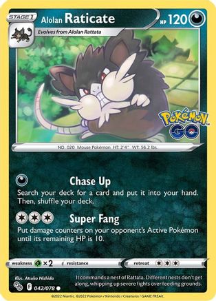 Alolan Raticate 42/78 - Reverse Holofoil