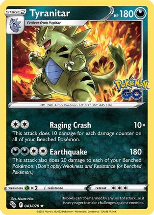 Tyranitar 43/78 - Reverse Holofoil