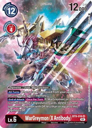 WarGreymon (X Antibody) (Alternate Art) (BT9-016) - X Record Foil