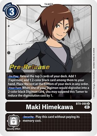 Maki Himekawa (BT9-090) - X Record Pre-Release Cards Foil