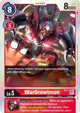 WarGrowlmon (Gen Con 2022) (ST7-08) - Starter Deck 07: Gallantmon Foil