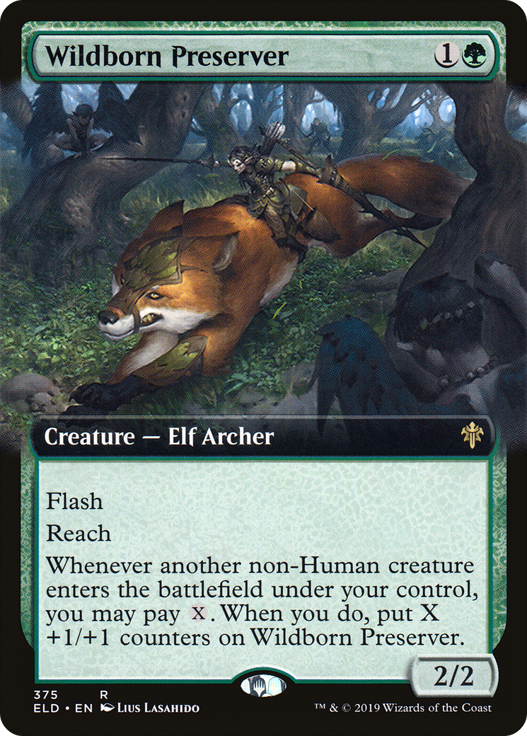 Wildborn Preserver (ELD-375) - : (Extended Art) Foil