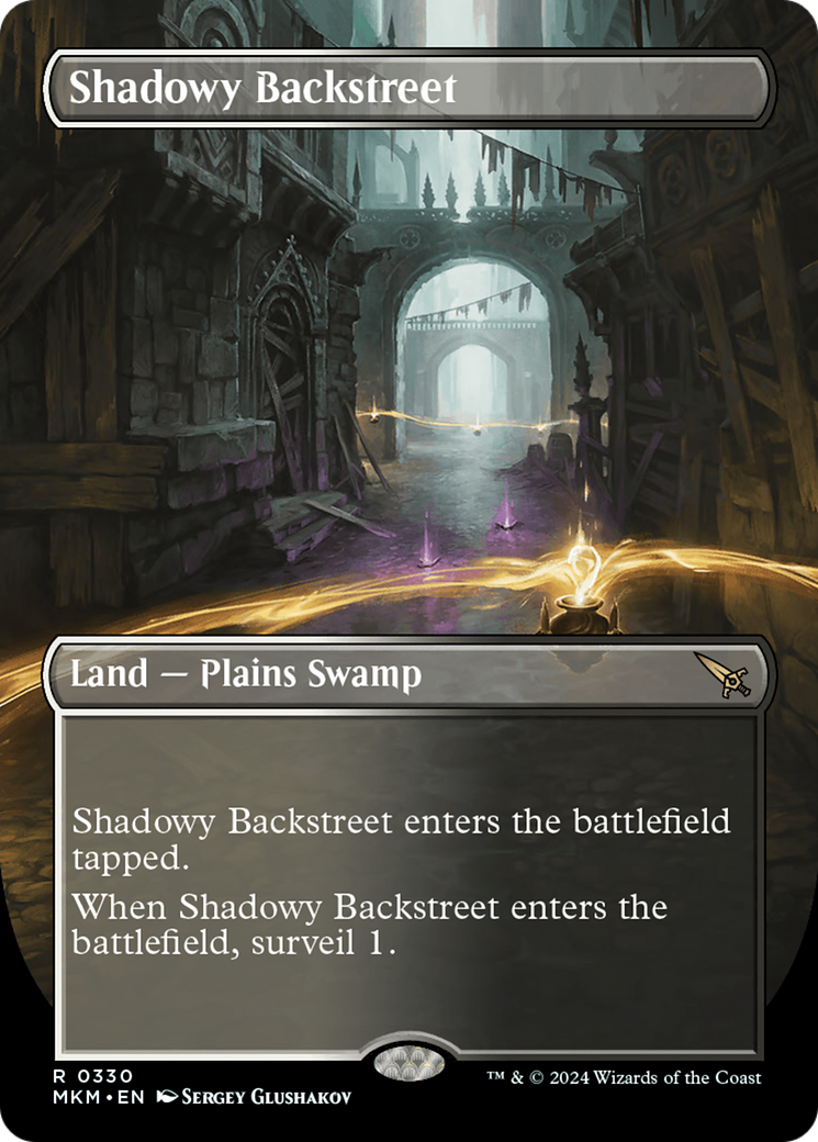 Shadowy Backstreet (MKM-330) -  (Borderless) Foil