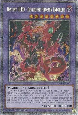 Destiny HERO - Destroyer Phoenix Enforcer (Starlight Rare) (POTE-EN100) - Power of the Elements Unlimited