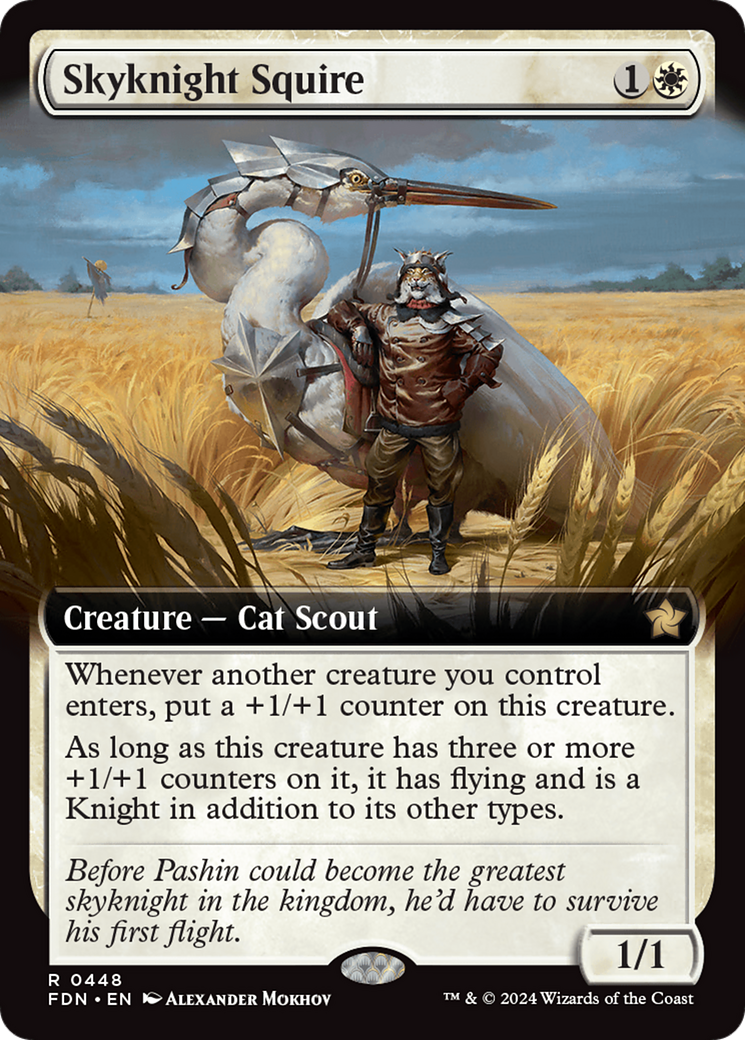 Skyknight Squire (FDN-448) - : (Extended Art) Foil