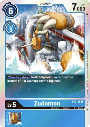 Zudomon (Official Tournament Pack Vol. 6) (ST2-09) - Starter Deck 02: Cocytus Blue Foil