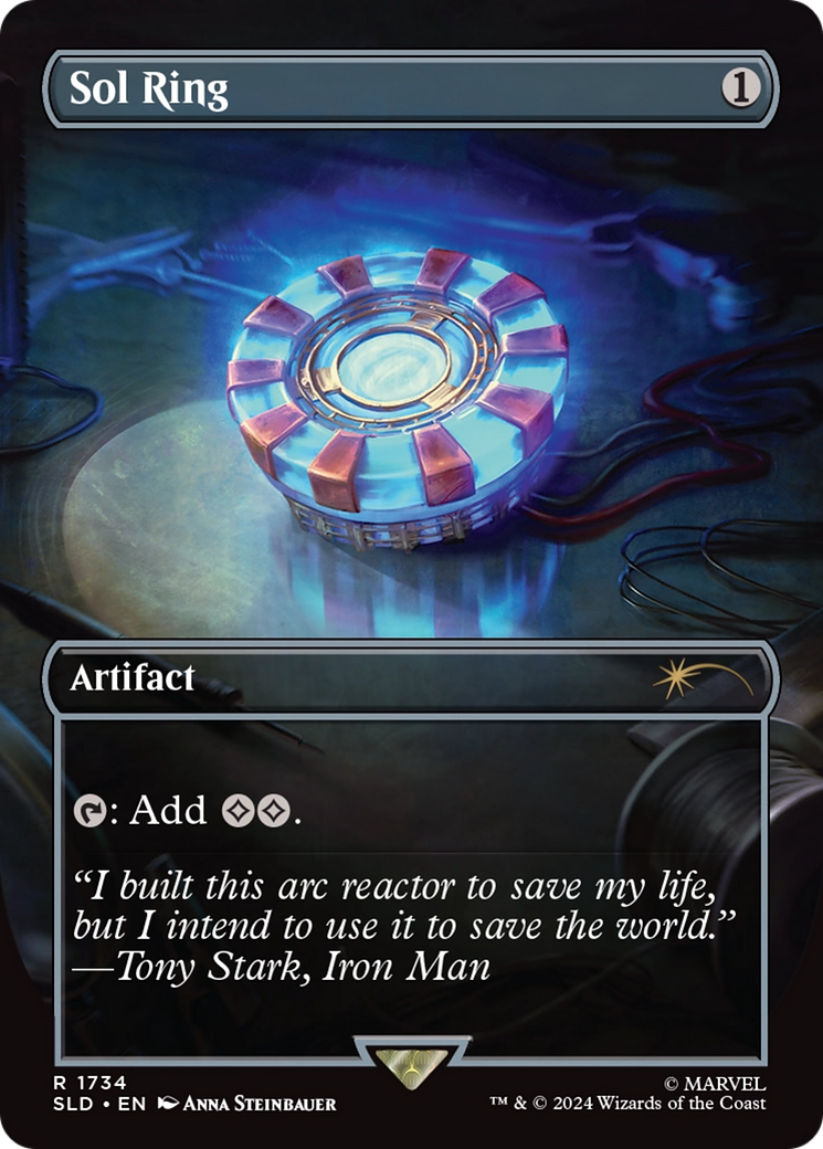 Sol Ring (SLD-1734) -  (Borderless) Foil