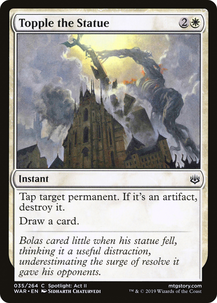 Topple the Statue (WAR-035) -  Foil