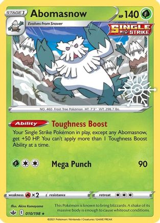 Abomasnow - 010/198 (Holiday Calendar) 10 - Holofoil