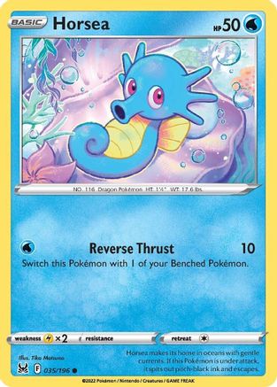 Horsea 35/196 - Reverse Holofoil