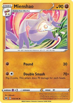 Mienshao 104/196 - Reverse Holofoil