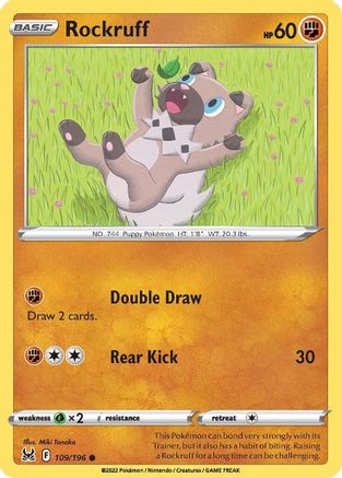 Rockruff 109/196 -