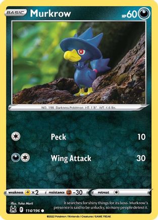 Murkrow 114/196 - Reverse Holofoil