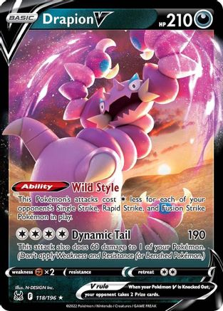 Drapion V 118/196 - Holofoil