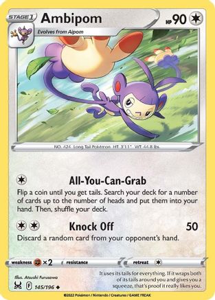 Ambipom 145/196 - Reverse Holofoil