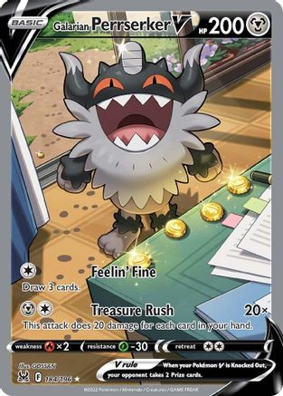 Galarian Perrserker V (Alternate Full Art) 184/196 - Holofoil