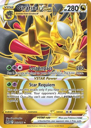 Giratina VSTAR (212) (Secret) 212/196 - Holofoil