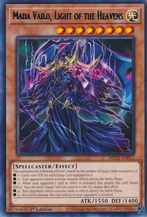 Maha Vailo, Light of the Heavens (MP22-EN013) - 2022 Tin of the Pharaoh's Gods 1st Edition