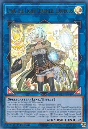 Lyna the Light Charmer, Lustrous (MP22-EN089) - 2022 Tin of the Pharaoh's Gods 1st Edition