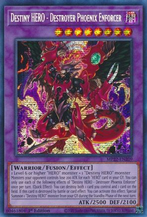 Destiny HERO - Destroyer Phoenix Enforcer (MP22-EN209) - 2022 Tin of the Pharaoh's Gods 1st Edition