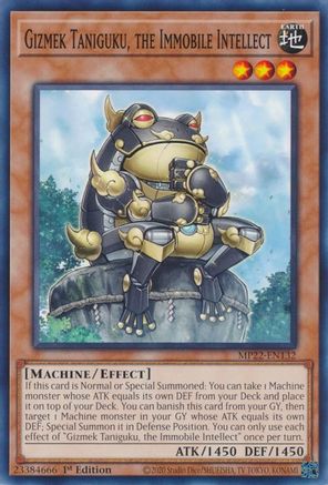 Gizmek Taniguku, the Immobile Intellect (MP22-EN132) - 2022 Tin of the Pharaoh's Gods 1st Edition