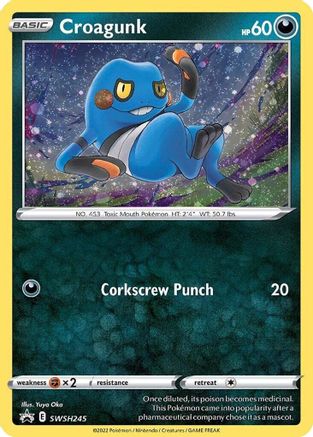 Croagunk - SWSH245 (Cosmos Holo) SWSH245/307 - Holofoil