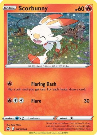 Scorbunny - SWSH244 (Cosmos Holo) SWSH244/307 - Holofoil