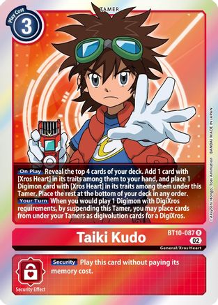 Taiki Kudo (BT10-087) - Xros Encounter Foil