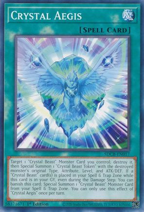 Crystal Aegis (SDCB-EN017) - Structure Deck: Legend of the Crystal Beasts 1st Edition