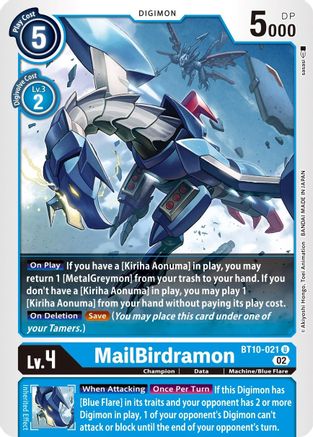 MailBirdramon (BT10-021) - Xros Encounter