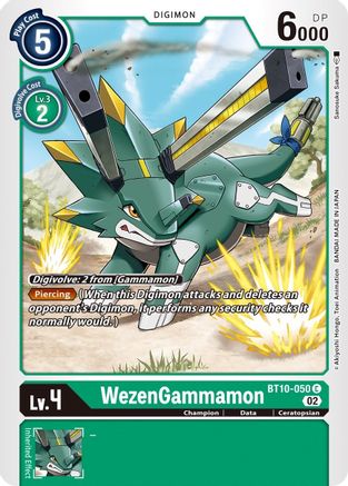 WezenGammamon (BT10-050) - Xros Encounter